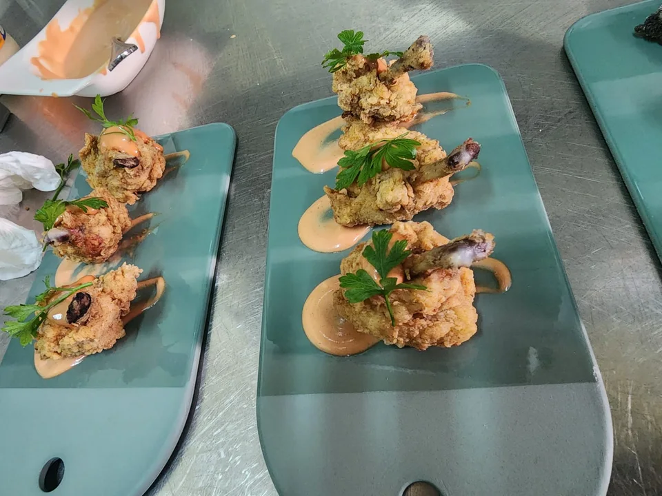 Small plates prepared for service